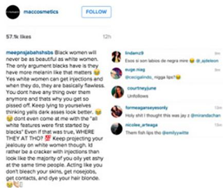 Illustration for article titled MAC Cosmetic’s Instagram Bombarded With Racist Comments After Posting Photo of Black Woman’s Lips Â